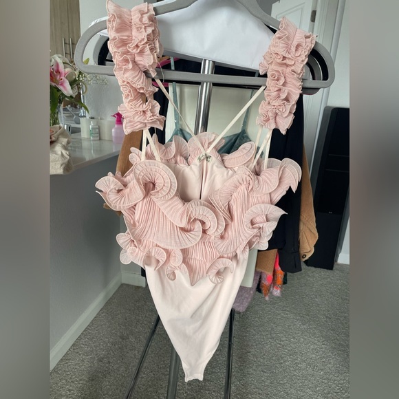 Free People For The Frill Of It Bodysuit Large - Picture 6 of 6